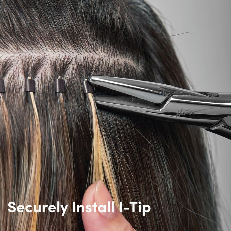 [Australia] - Pro Closer by The Hair Shop, Hair Extension Pliers for Applying I Tip and Removing K Tip, Smooth Flat Surface Teeth For Safe and Effective Installation and Removal 