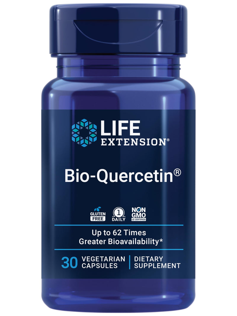 Life Extension Bio-Quercetin 30 Capsules & Taurine 1000mg 90 Capsules Bundle