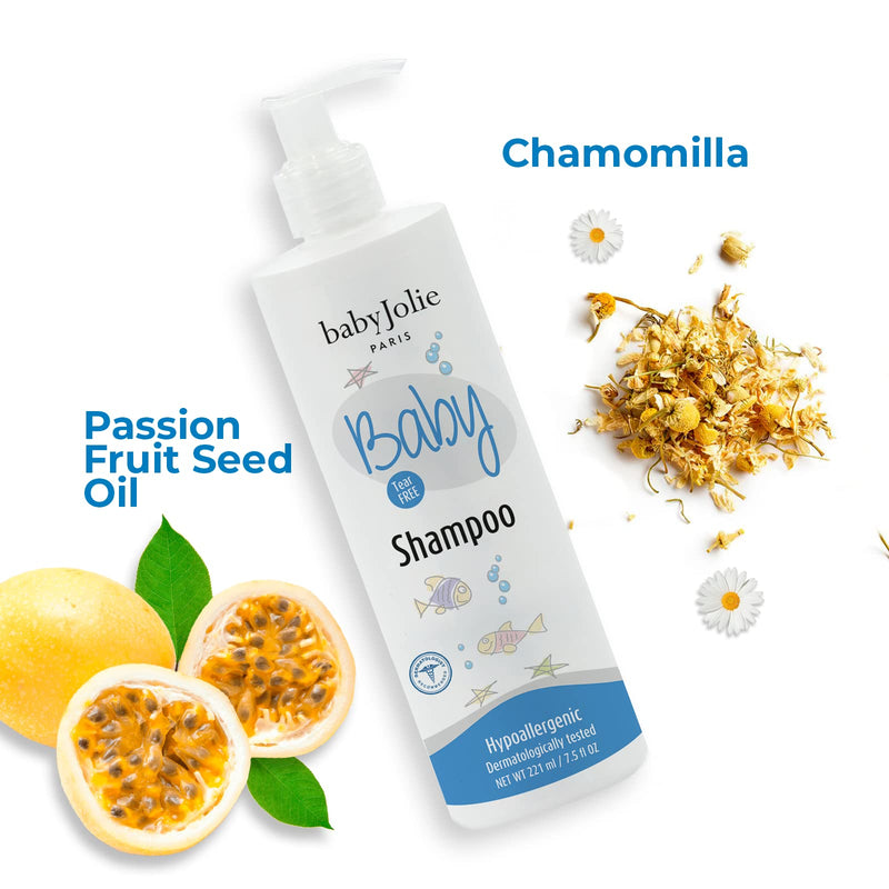 [Australia] - Baby Jolie Baby Shampoo Paris. With tear-free formula. Gentle and Safe for Newborns and Toddlers | 7.5oz (221ml) 7.5 Fl Oz (Pack of 1) 