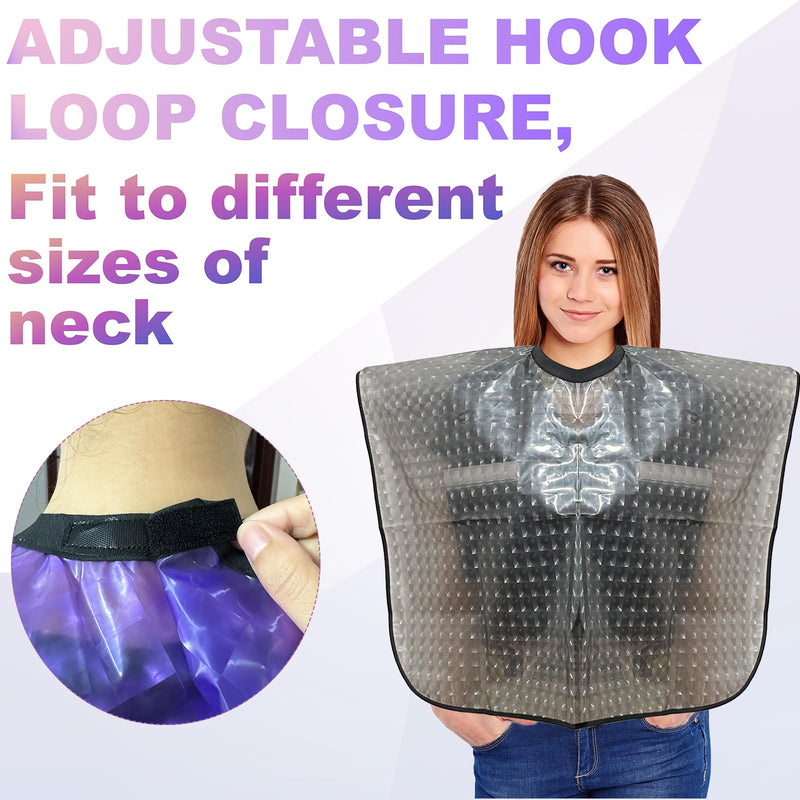 [Australia] - Mastectomy Chest Surgery Shoulder Shower Protection Waterproof Post Surgery Shower Cape Water-Resistant Post Surgery Garment Black 
