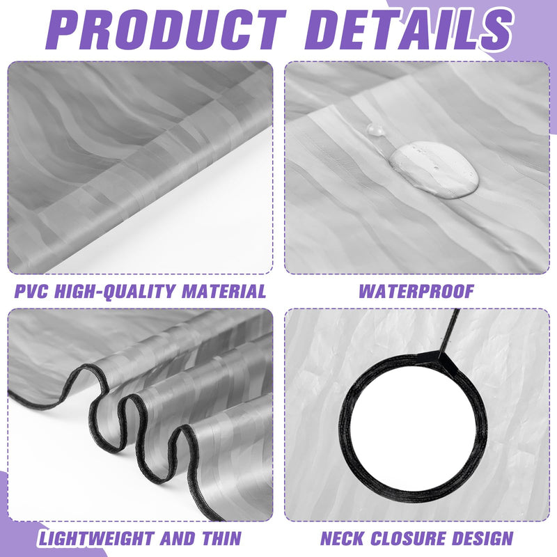 [Australia] - 2 Pcs Surgery Waterproof Shower Cape Bib Surgery Garment for Mastectomy Chest Surgery After Mastectomy Recovery Supplies Post Mastectomy Must Haves Shoulder Surgery Shower Cover 