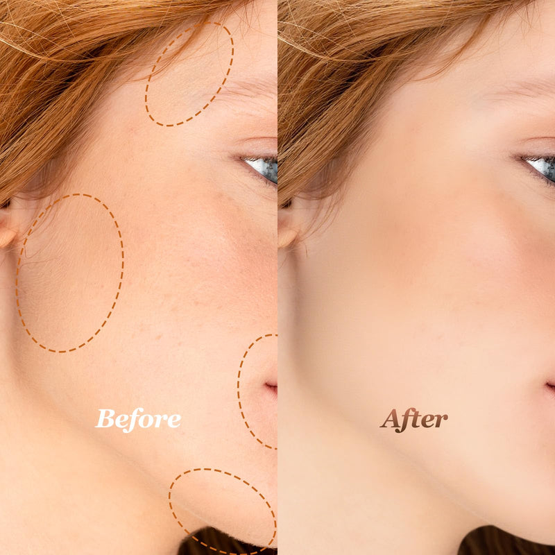 4-Pack Facial Rose Gold Gen 2 Replacement Heads for Flawless Hair Remover Generation 2, 18K Gold Double Blades 4 pack for Flawless Gen 2