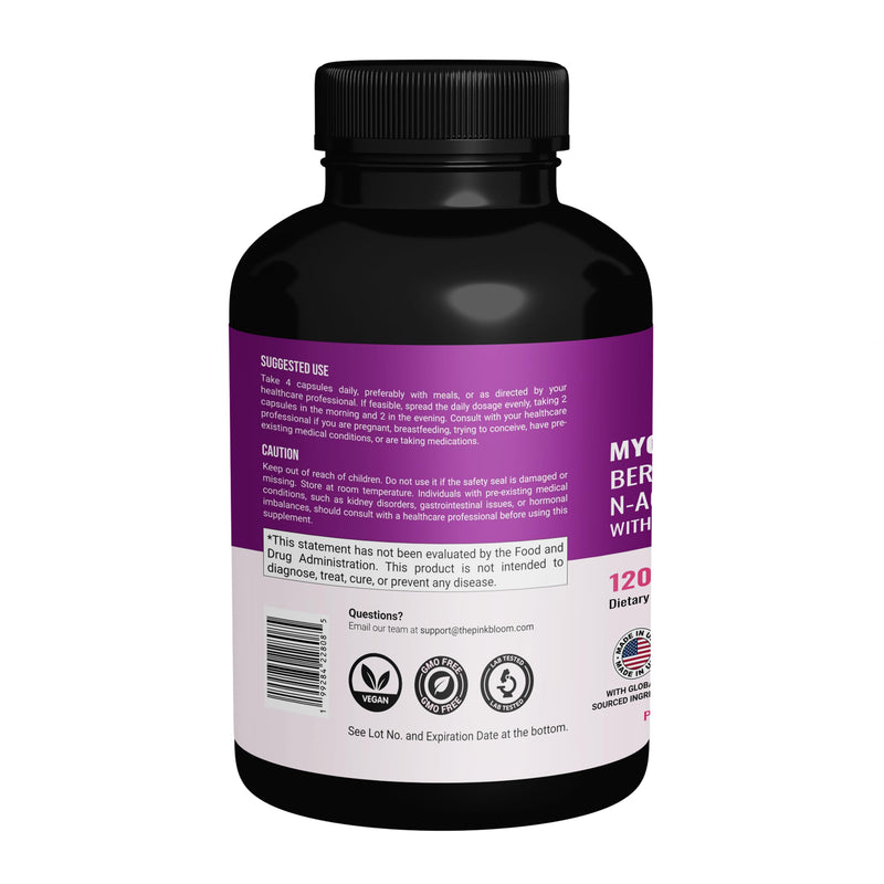 Myo & D-Chiro Inositol 40:1 Ratio – 120 Capsules | Myo Inositol Supplement for Women with Vitamin D, Ashwagandha, Folate & Zinc | Supplement for Hormone Balance & Ovarian Health