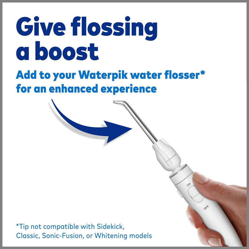[Australia] - Waterpik Boost Water Flosser Tip with 30 Fresh Mint Whitening Tablets, Whiten Teeth and Remove Stains Gently 