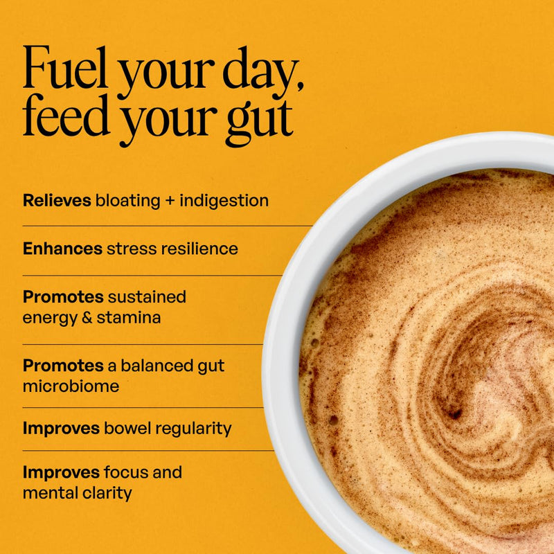 JERMS Biotic Energy | Caffeine-Free Cacao Blend with Lion's Mane, Cordyceps & Adaptogens | Calm Focus, Steady Energy & Gut Support, Coffee Alternative | 30 Servings