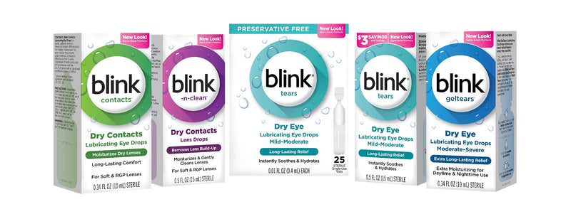 blink-n-clean Lens Drops for Soft & RGP Lenses, 0.5 Fluid Ounces (Value Pack of 6)