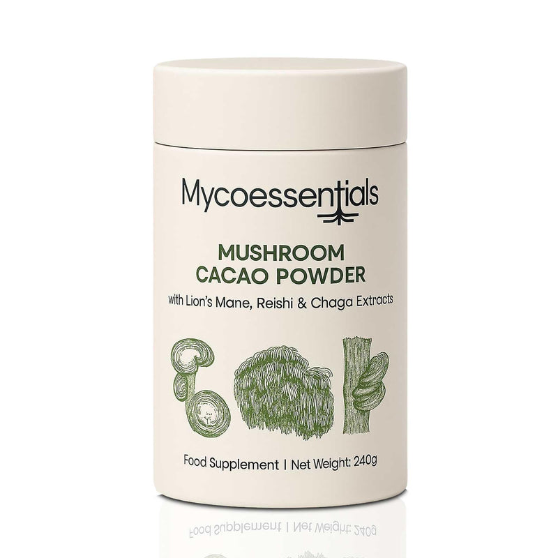Mushroom Cacao Powder(240g - 30 Servings) – Lion’s Mane, Reishi & Chaga Coffee Alternative