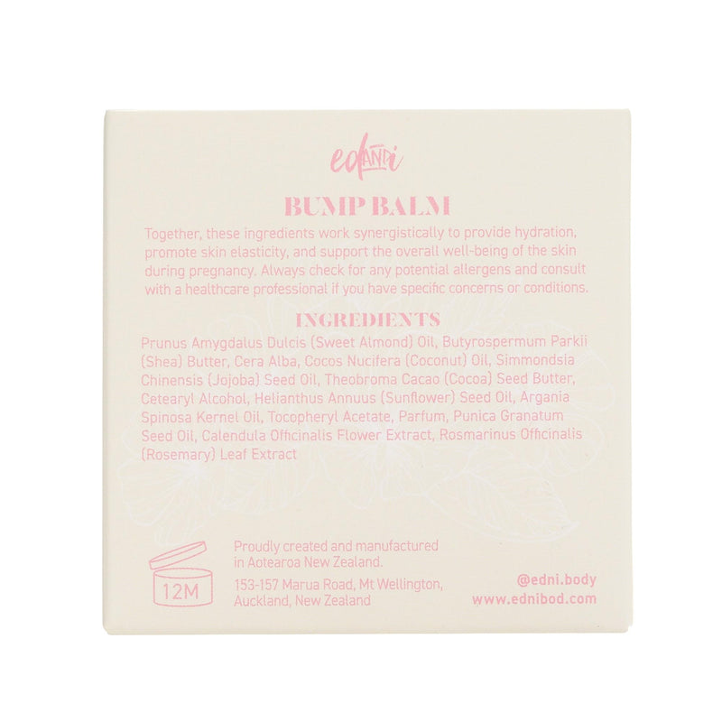 [Australia] - ed&i BUMP BALM for Pregnancy Stretch Mark Prevention, Belly Moisturizer for Pregnant Women With Argan Oil & Shea Butter, Bump Butter for Pregnancy, Maternity Skin Care, Stretch Marks Cream 3.4 oz 