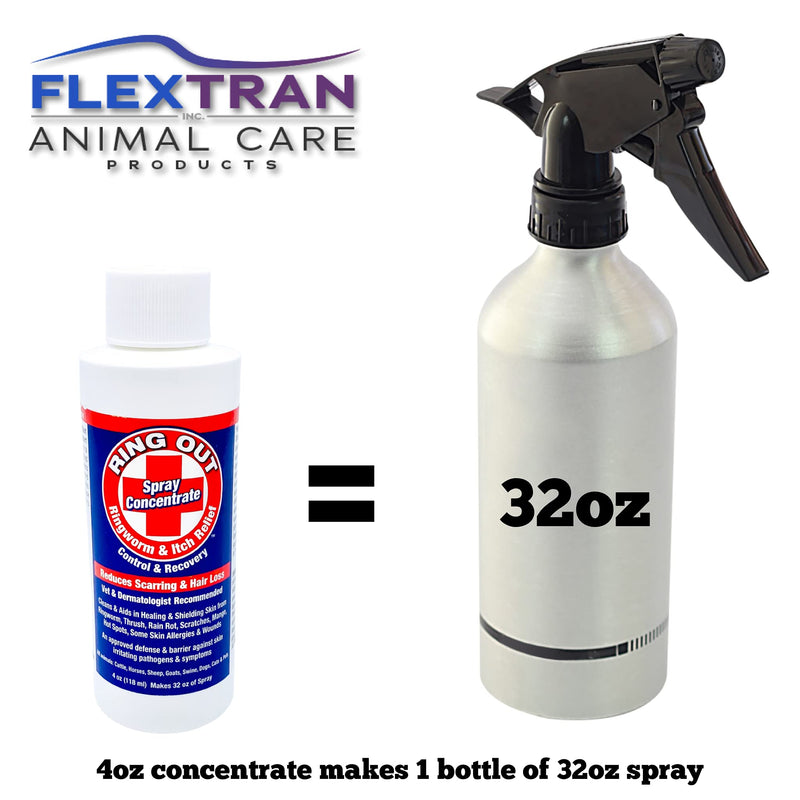 Ring Out - Control and Help Ringworm for Cats, Dogs, Sheep, Goats, Cattle, Horses, all Pets and Livestock makes 32 oz. of Spray - PawsPlanet Australia
