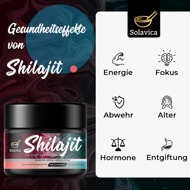 [Australia] - Shilajit, Original Pure Shilajit resin, the original from the Himalayas, highest potency, vegan, 600mg per serving (pack of 2) 1 piece (pack of 2) 