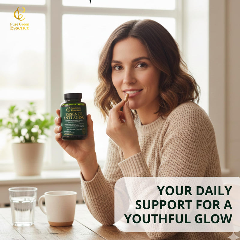 Anti-Aging with Colombian Green Coffee Extract, Hydrolyzed Collagen, and Vitamin C (60 Capsules)