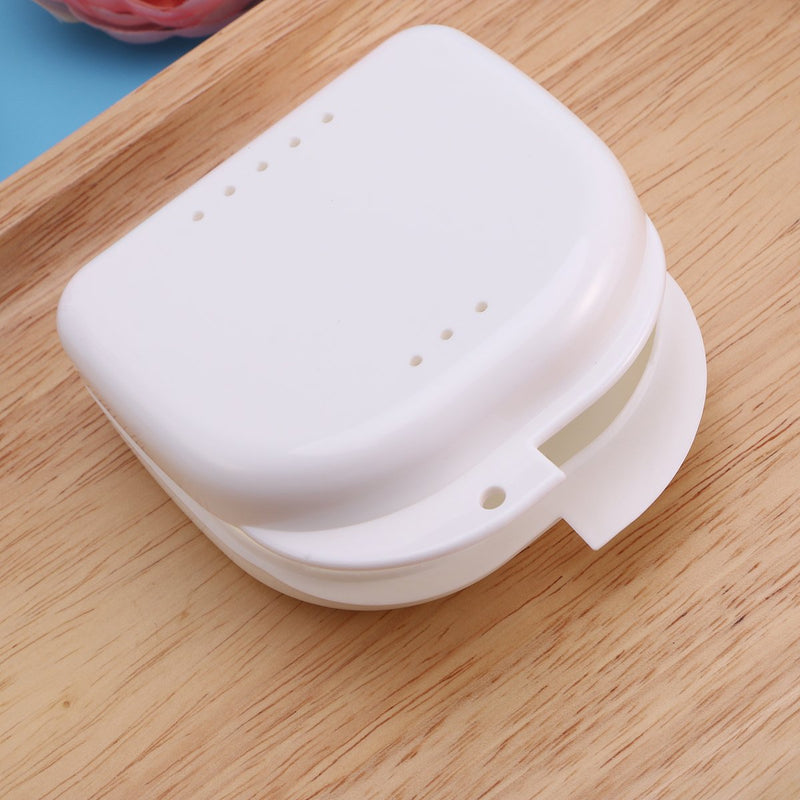 [Australia] - ULTNICE 2 pieces braces box denture box for bite splint grinding splint (white) 