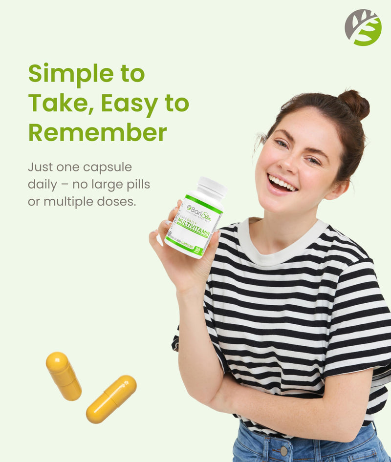 BariSlim Once Daily Bariatric Multivitamin Capsule - 45mg of Iron - Bariatric Vitamin & Supplement for Post Bariatric Surgery Including Gastric Bypass & Gastric Sleeve | 30-Day Supply 1 Count (Pack of 30)