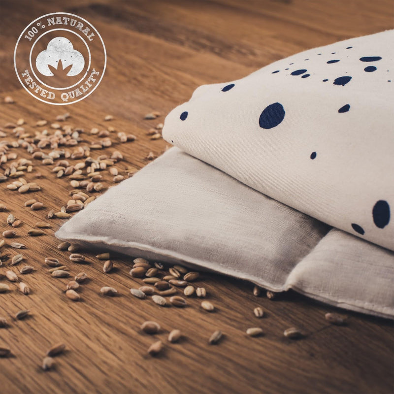 [Australia] - Blumtal grain pillow large microwave - alternative heating pillow microwave filled with 100% natural wheat - grain pillow neck shoulder - alternative to the cherry stone pillow large - pain relieving 