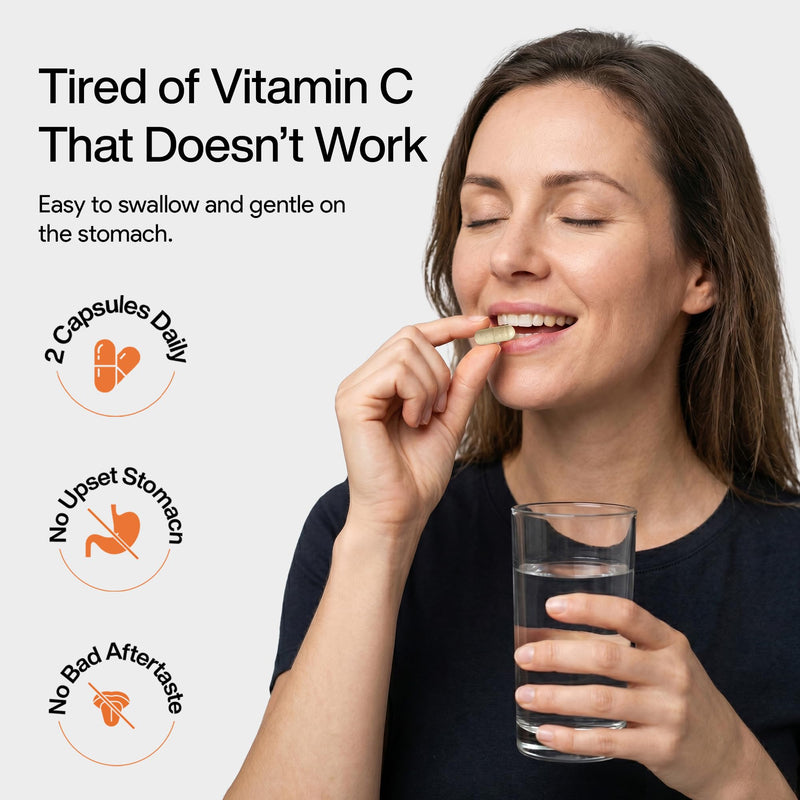NutriFlair Liposomal Vitamin C 1700mg, 180 Capsules - High Absorption, Fat Soluble VIT C, Higher Bioavailability Immune System Support & Collagen Booster, Non-GMO, Vegan Pills 180 Count (Pack of 1)