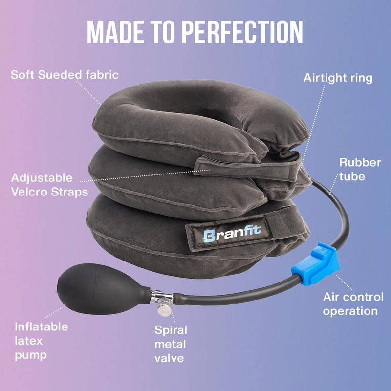 [Australia] - Cervical Neck Traction Device Pro - Adjustable Neck Support and Neck Stretcher for Spine Alignment and Neck Pain Relief Neck Brace Pro 