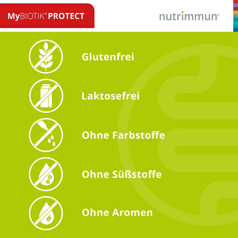 [Australia] - MyBIOTIK®PROTECT I made by nutrimmun I For 30 days I 11 active bacterial cultures I Proven strain specificity I Vitamin B2 I Powder I Vegan I Gluten-free I Lactose-free I Laboratory tested 30 portions (pack of 1) 