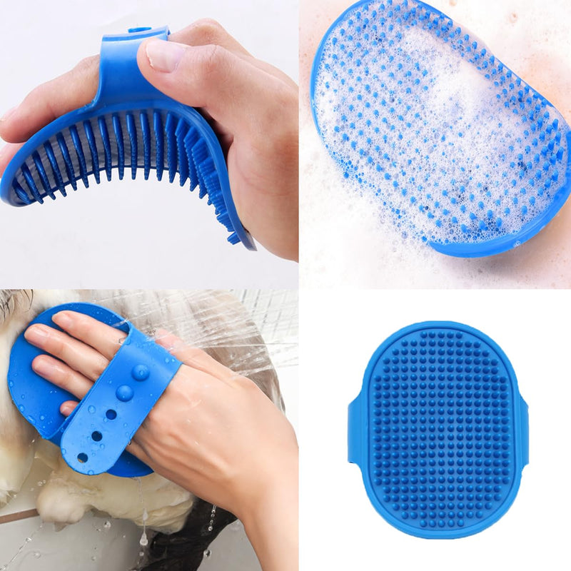 [Australia] - 10PCS Cat & Dog Grooming Kit, Self-Cleaning Brush Removes Loose Hair, Pet Bath Brush, Massage Glove, Nail Clipper, Flea Comb 10PCS 