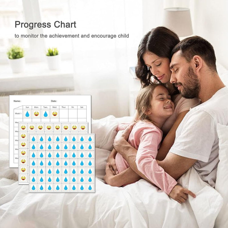 [Australia] - Bedwetting Alarm for Boys, Girls & Older Kids - 3-Mode Adjustable Volume Pee Alarm, Reusable Sensor with Vibration/Sound Combo, Potty Training Solution for Kids/Teens,USB Charging(White) White 