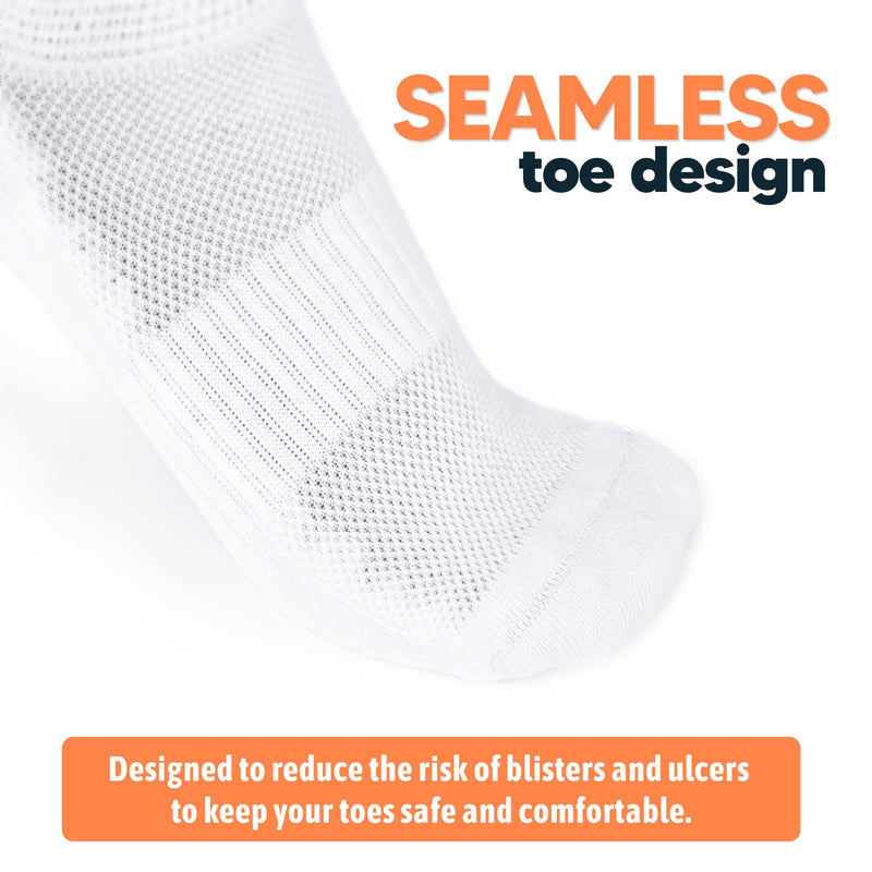 [Australia] - Viasox Non-Binding Diabetic Socks for Men & Women X-Large Black 