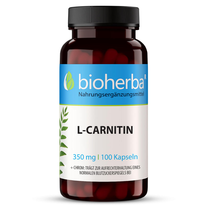 [Australia] - L carnitine capsules high dose 350mg, 100pcs. L-carnitine capsules BIOHERBA 100 capsules 