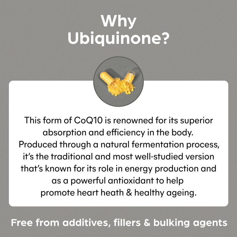 Purolabs CoQ10 Ubiquinol Coenzyme Q10 High Strength – 100mg CoQ10 Supplement for Energy, Heart, Brain & Cellular Support – High Absorption Ubiquinone Formula – 60 Vegan Capsules for Daily Wellness