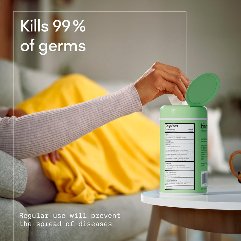 [Australia] - Antibacterial Hand Wipes Fresh Morning Breeze- Antibacterial Wipes with Aloe and Vitamin E Formula | 5"x7" Wet Wipes Canister | No Parabens, Sulfates or Phthalates, Kills 99% of Germs, 50 ct 50 Count (Pack of 1) 