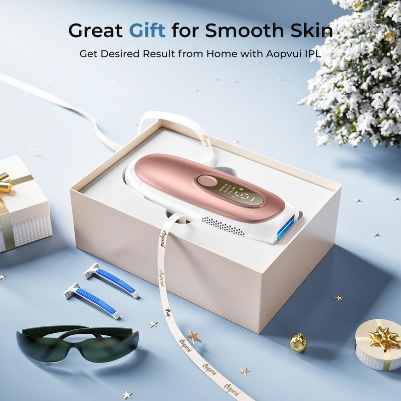 [Australia] - Aopvui IPL Laser Hair Removal, Laser Hair Removal for Women and Men with 5 C° Sapphire Ice-Cooling Function, Permanent at Home Laser Hair Removal, Painless Hair Removal Device with Unlimited Flashes 