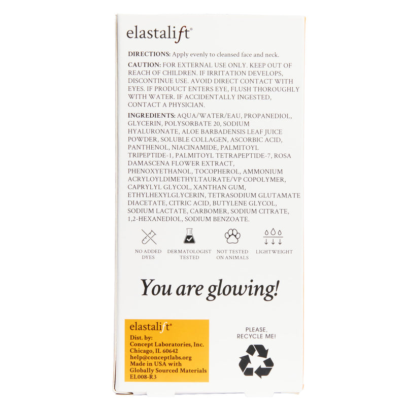 Elastalift Vitamin C Facial Serum For Age Spots, Wrinkles, & Expression Lines. Anti-Aging Face Serum W/Vitamin C & Hyaluronic Acid Brightens Skin To Promote Healthier Skin Complexion, 1.75 Fl Oz 1.75 Fl Oz (Pack of 1) Vitamin C Serum