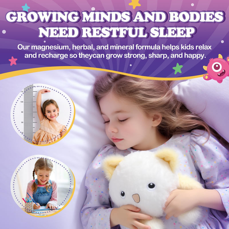 Magnesium Glycinate Liquid for Kids – Liquid Magnesium Glycinate with Zinc, Chamomile, Vitamin B12, B6, D3 – Calm Drops for Sleep, Relaxation, Calm & Focus –Strawberry Flavor, 4 Fl Oz Strawberry 4 Fl Oz (Pack of 1)