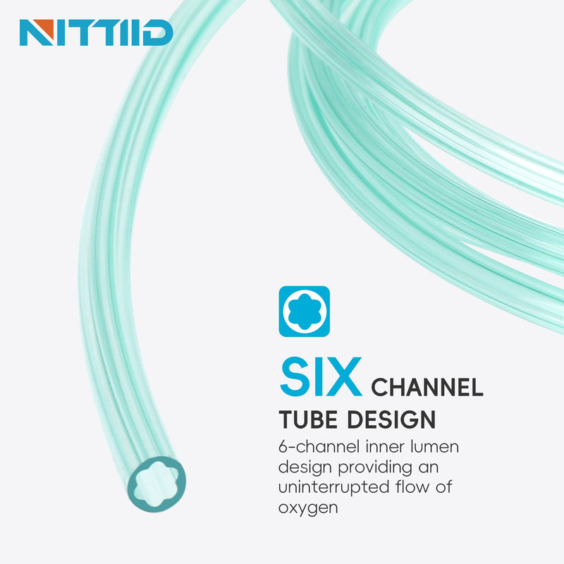 [Australia] - Oxygen Tubing- 7 Foot - 3 Tubes with 3 Oxygen Tubing Connector, Green 3pack-7ft with 3 pair standard connector 