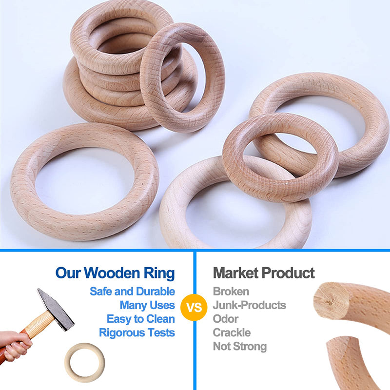 [Australia] - Baby Teething Toys Silicone Teethers BPA Free Silicone Rudder with Wooden Ring Soothe Babies Gums (Khaki) Khaki 