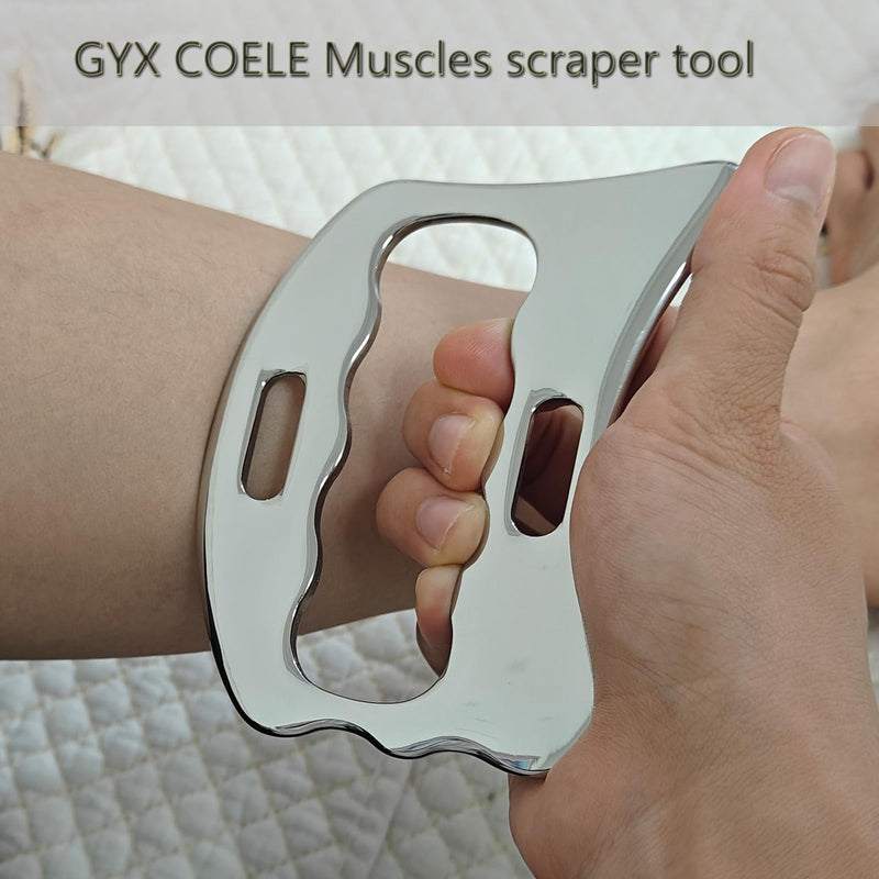 [Australia] - 4 in 1 Professional IASTM Tool Set,Stainless Steel Muscle Muscle Tools with Case, Physical Therapy Massage Equipment and Deep Tissue Massage Tools GYX COELE-4set-02 