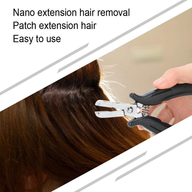 [Australia] - Extensions Tape Sealing Pliers Hair Extension Pliers for Micro Rings Beads Professional Hair Extension Opener and Removal Tool Black 