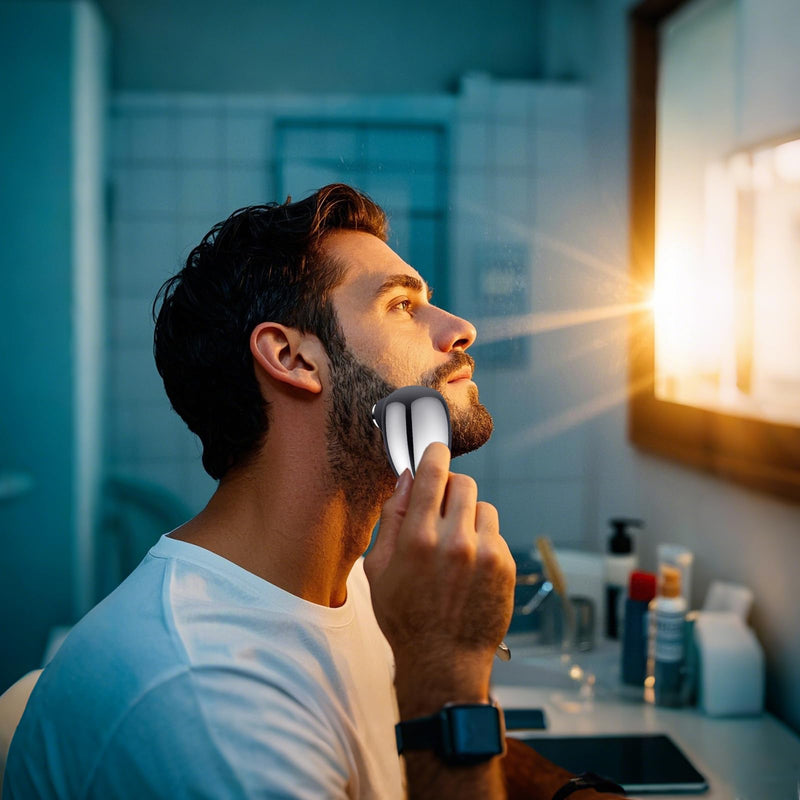 [Australia] - Mini Electric Shaver, Mini Portable Razor, USB Rechargeable Waterproof Shaver for Travel Office,Wet & Dry Electric Pubic Trimmer, Waterproof Body Groomer (for Men) 