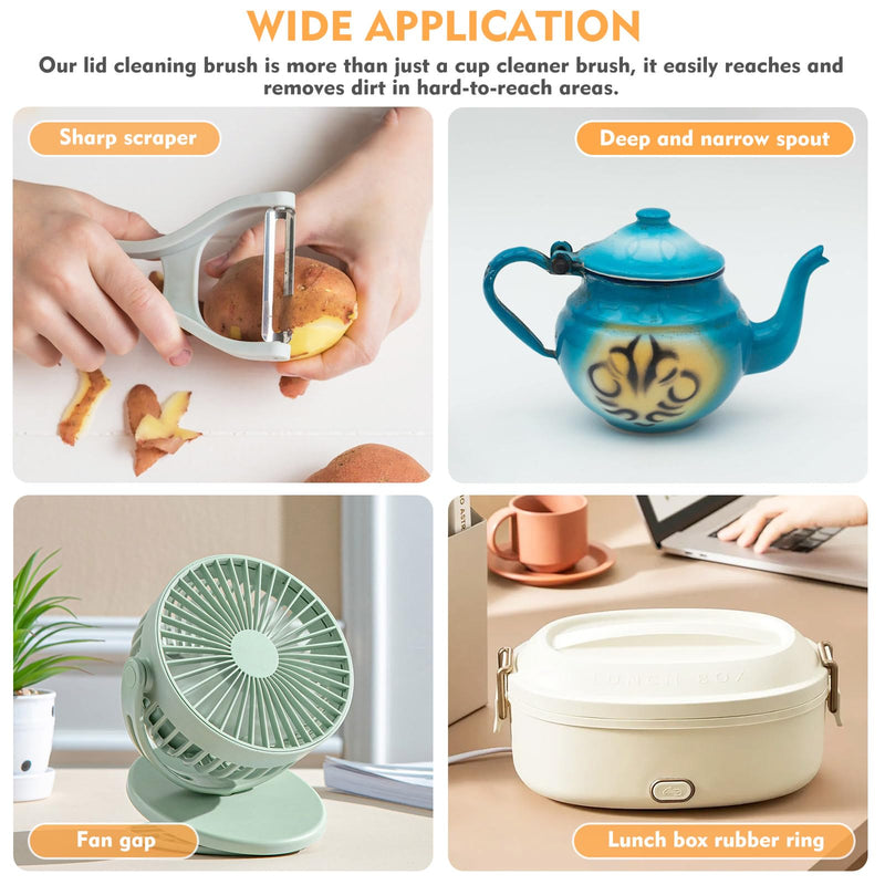 [Australia] - 3 in 1 Cup Lid Cleaning Brush, Portable Cup Cleaner Brush, 2024 New Water Bottle Cleaner Brush, 3 in 1 Multifunctional Cleaning Brush for Home Kitchen Cleaning ToolsÔºà3PCSÔºâ 