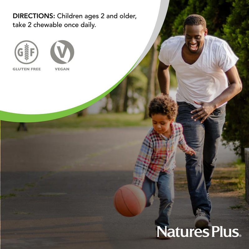 [Australia] - NaturesPlus Animal Parade Calcium, Vanilla Sundae Flavor - 90 Animal-Shaped Chewable Tablets - Pack of 2 - Promotes Healthy Bones - Vegan, Gluten Free - 180 Total Servings 
