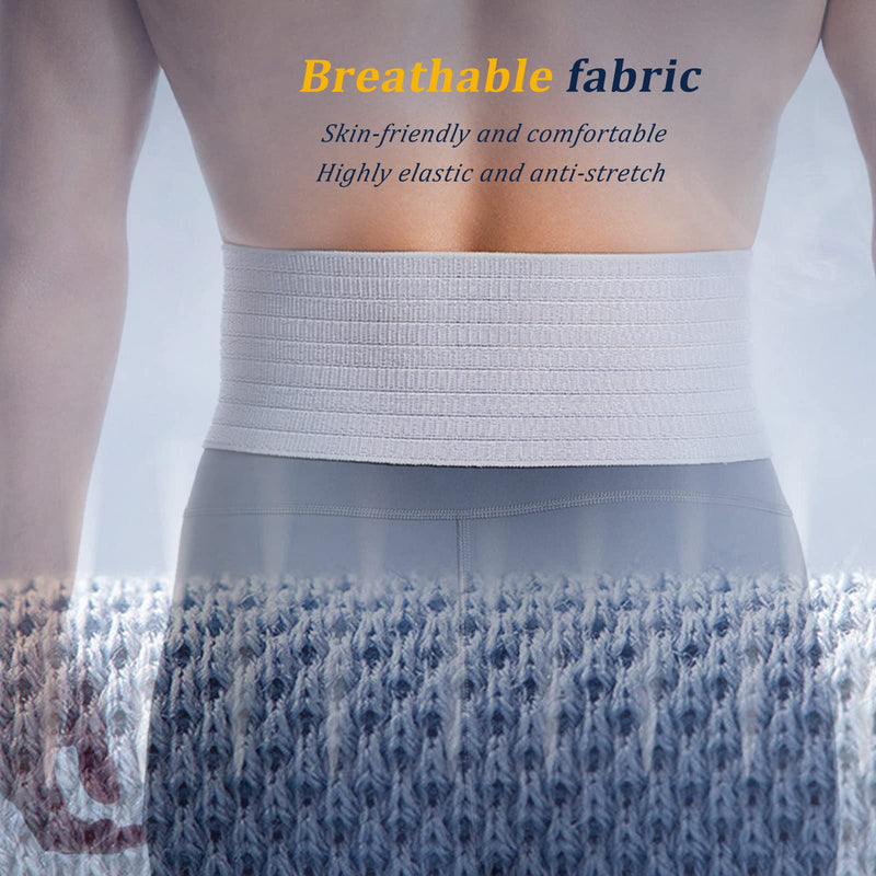 [Australia] - Umbilical Hernia Belt for Men and Women - Abdominal Support Binder with Compression Pad - Navel Ventral Epigastric Incisional and Belly Button Hernias Surgery Prevention Aid L 