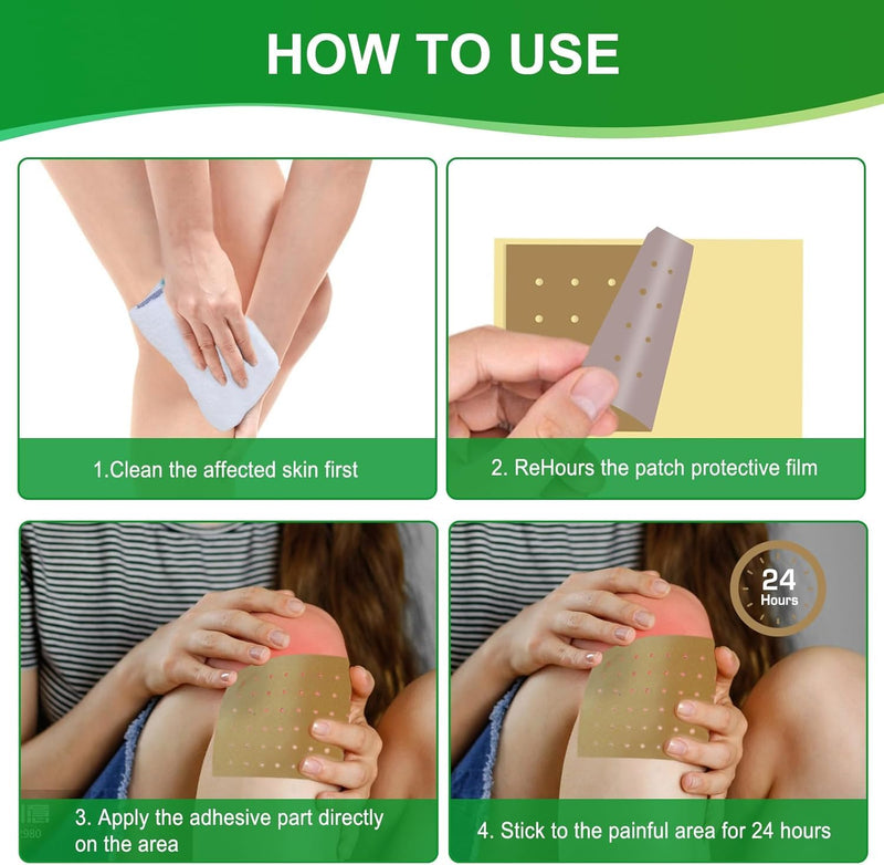 [Australia] - 60 Count Pain Relief Patch, Pain Relief Heat Patch Sticker for Neck and Shoulder, Pain Relief for Shoulder, Heat Patch Pain Patch for Lumbar Spine, Knee 