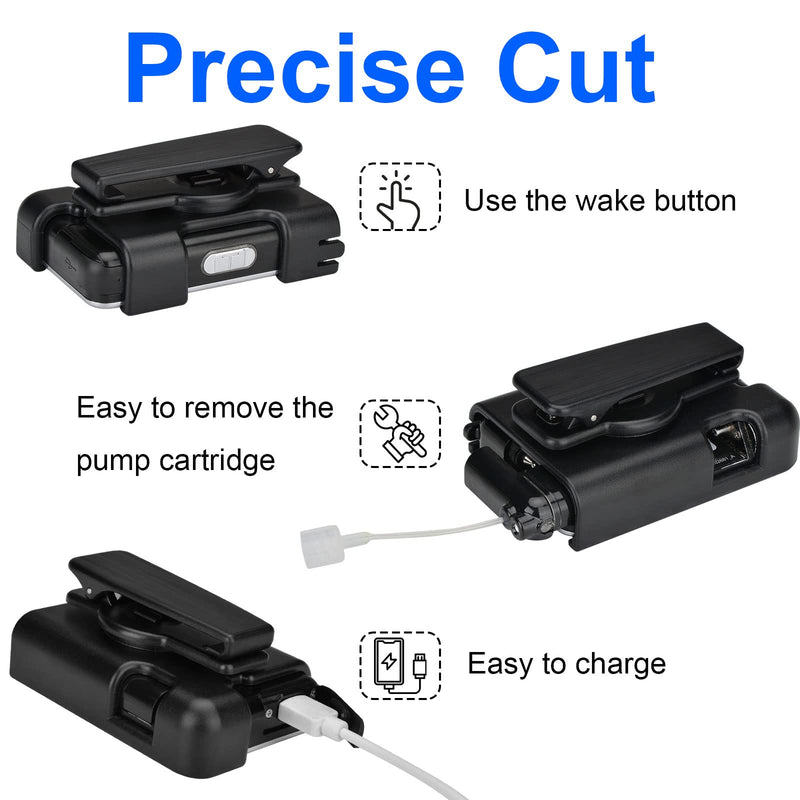 [Australia] - Tandem Tslim X2 Pump Case Accessories Smooth Comfortable Flexible Safe Convenient Insulin Pump Holder 360° Rotating Sturdy Belt Clip for t:Slim/t:Slim G4 (Black) Black 