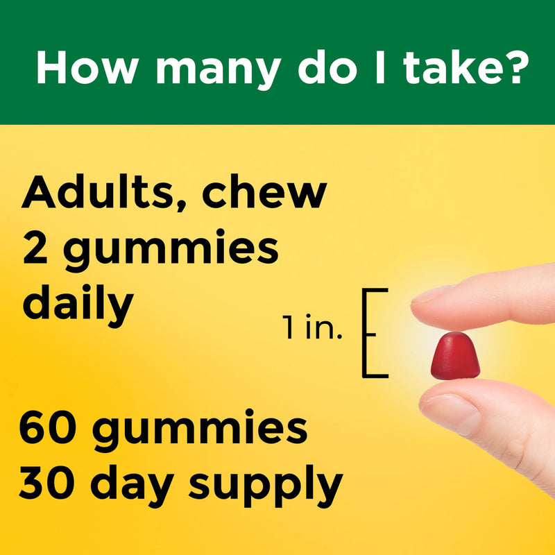 Nature Made Extra Strength Vitamin B12 Gummies 3000 mcg per Serving, 60 Ct | B12 Vitamins for Energy Metabolism Support, Gummy Vitamins for Men and Women, Mixed Berry Flavor, 30 Day Supply 60 Count (Pack of 1)