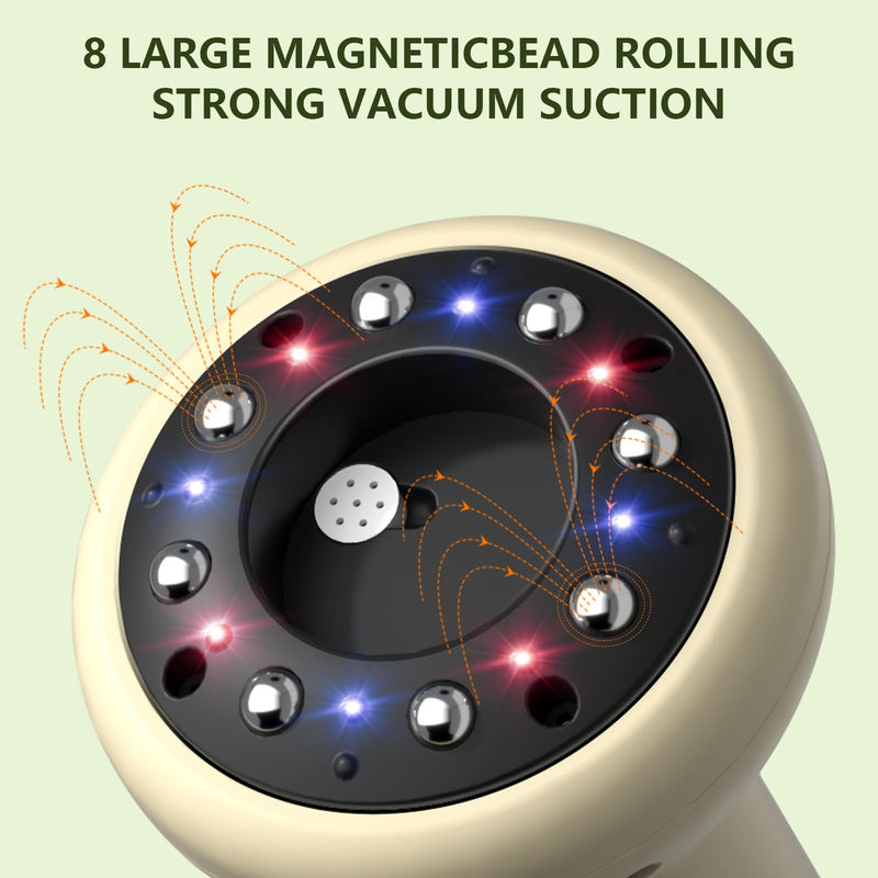[Australia] - 2 in 1 Handheld Gua Sha & Cupping Massager - 9 Modes Electric Vacuum Suction for Muscle Recovery, Body Sculpting Massage, Cordless Rechargeable for Back, Legs, Arms 