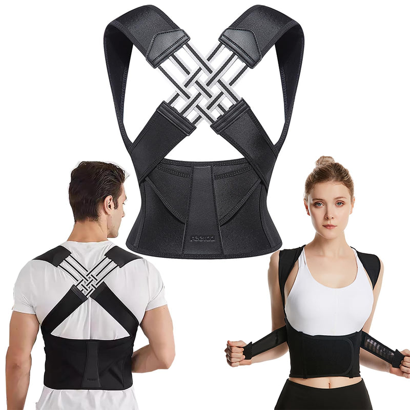 [Australia] - Adjustable Back Posture Belt, Posture Corrector for Women and Men, Back Support Complete for Spine and Shoulder, Provides Neck and Shoulder Pain Relief,XL XL 