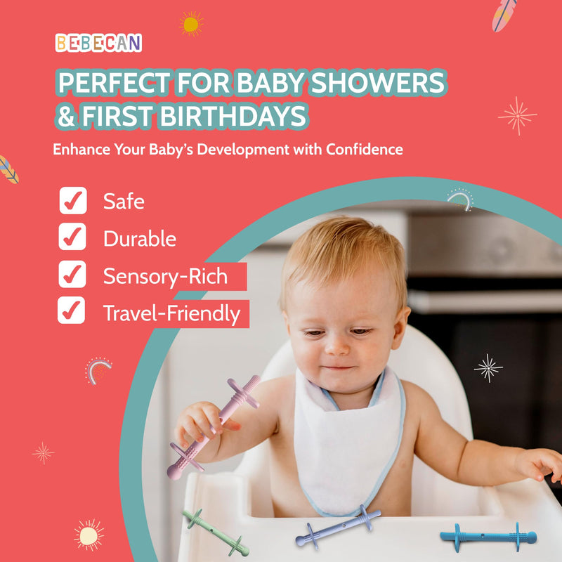 [Australia] - Shielded Teething Tubes ‚Äì Baby Teething Relief 0-36 Months, Anti-Choking Design, Clip-Attachable, BPA-Free Silicone, 5 Soft Tubes + 2 Teether Clips + 2 Brushes + Storage Bag 