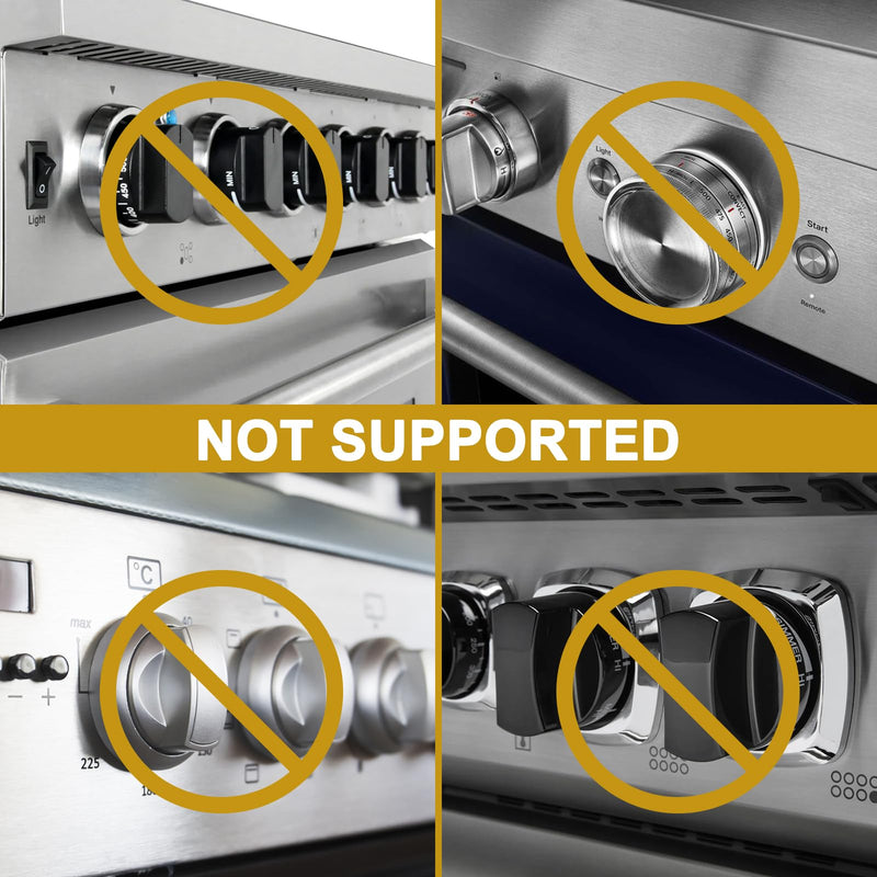 [Australia] - Gas Stove Knob Covers for Child Safety - 5 Pack Universal Size Stove Safety Knob Covers, Heat-Resistant Child Proof Stove Knob Covers, Pet/Baby Proofing Oven Knob Covers for Child Safety (Clear View) 