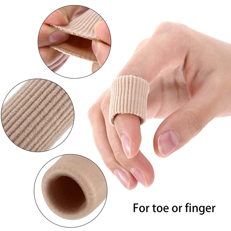 [Australia] - SHOWHEEL toe protection, 4 pieces tubular bandage, silicone toe protection, toe caps toe separator, toe protection separator, tubular bandage pressure protection, for padding the toe cover, corns, calluses 4 pieces 