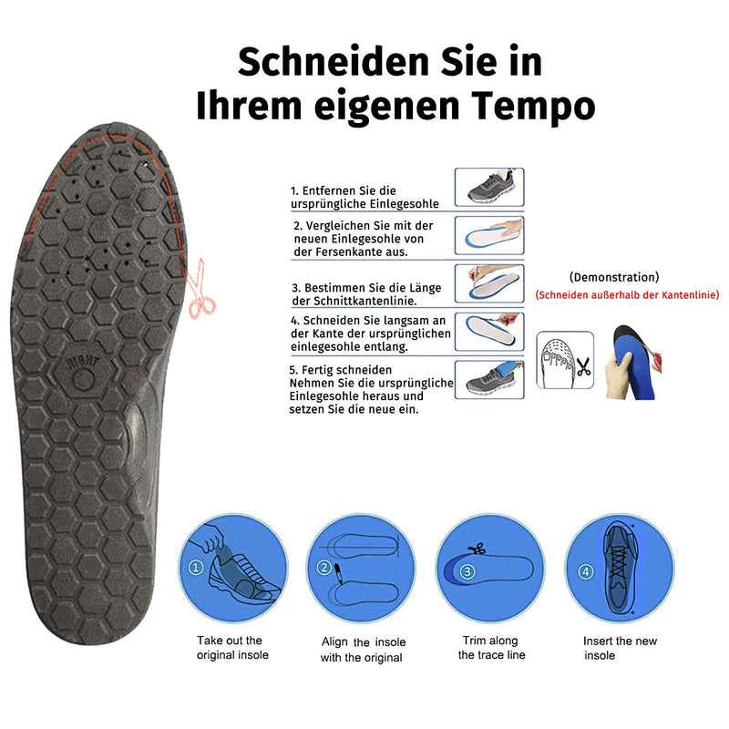 [Australia] - Magnetic insoles original, magnetic shoe insoles acupuncture, shoe insoles orthopedic for men and women, reflexology acupressure insoles red 36-40 