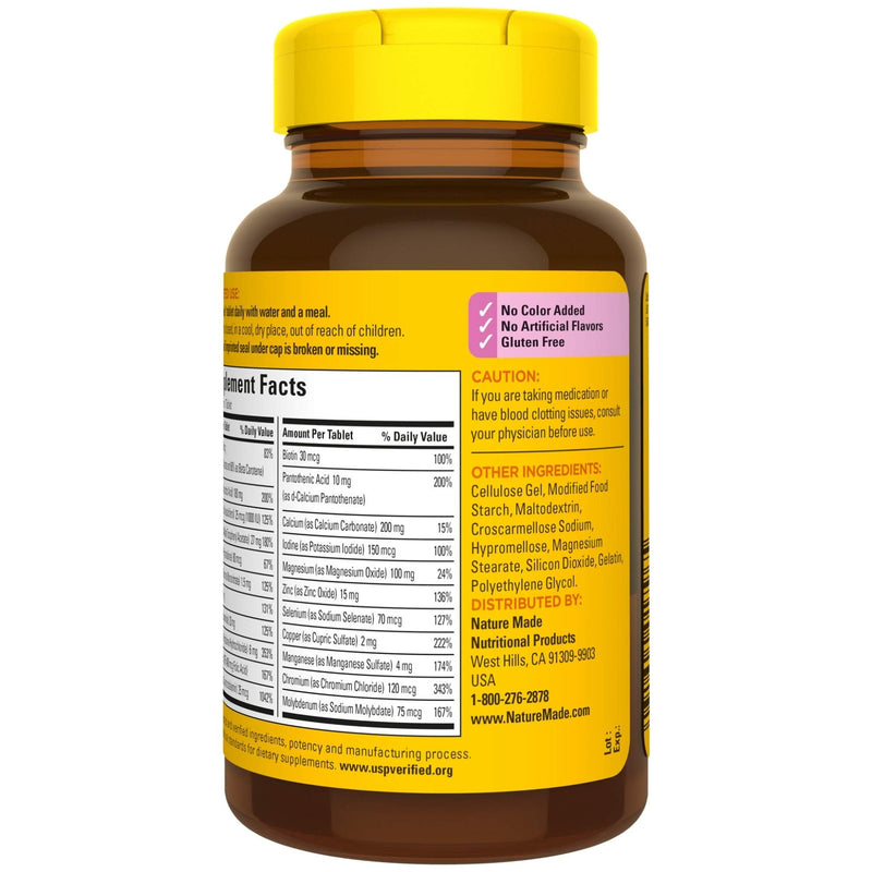 [Australia] - Nature Made Multivitamin For Her 50+ with No Iron, Womens Multivitamin for Daily Nutritional Support, Multivitamin for Women, 90 Tablets, 90 Day Supply 90 Count (Pack of 1) 