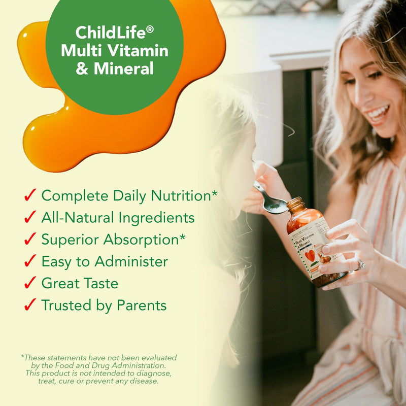 [Australia] - CHILDLIFE ESSENTIALS Kids Multivitamin & Mineral - Kids Vitamins, Liquid Multivitamin for Kids, Toddler Multivitamins, Liquid Vitamins, Baby Multivitamin - Natural Orange & Mango, 8 Fl Oz (Pack of 1) Orange Mango 8 Fl Oz (Pack of 1) 