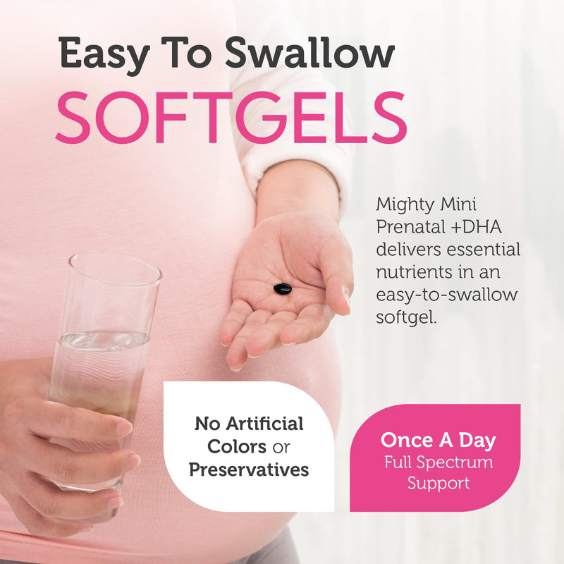 [Australia] - Zahler Mighty Mini Prenatal Vitamin with DHA & Folate - Certified Kosher - All Natural Prenatal Vitamins - Multivitamin for Pregnant Women - 19 Prenatal Vitamins Including Folic Acid (90 Softgels) 